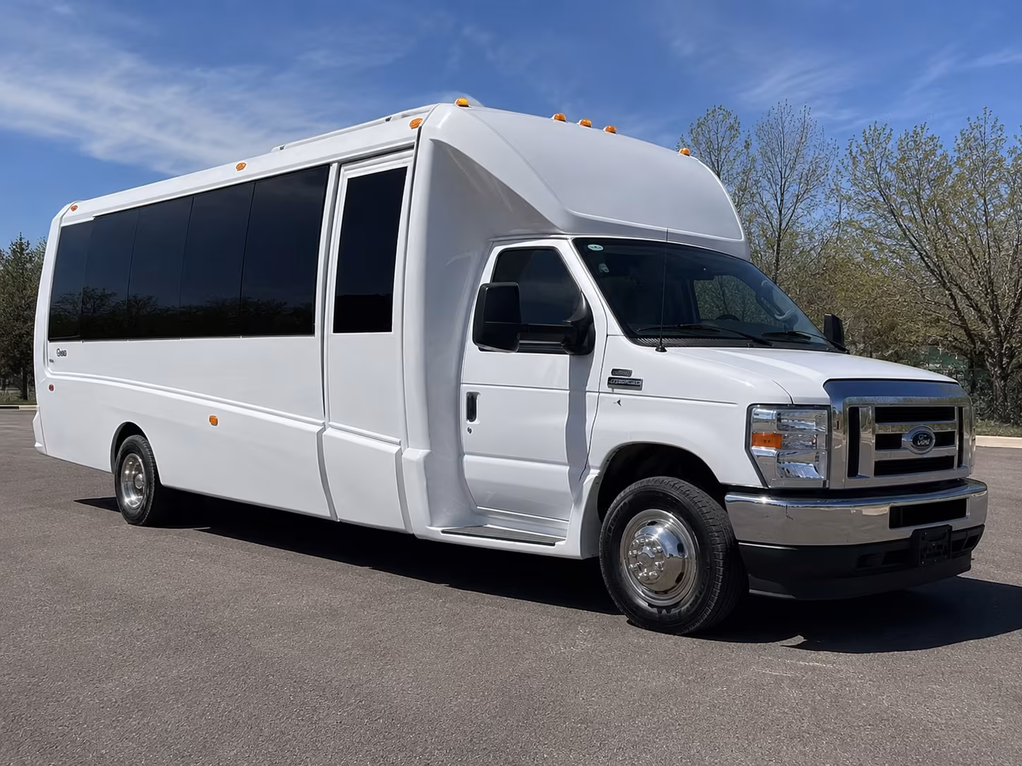 Interior of a party bus rental serving New York