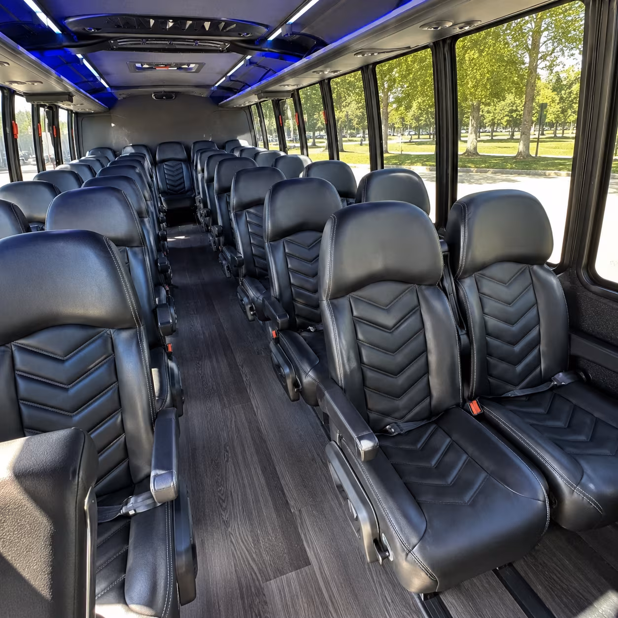 New York Airport Shuttle & Transportation party bus exterior