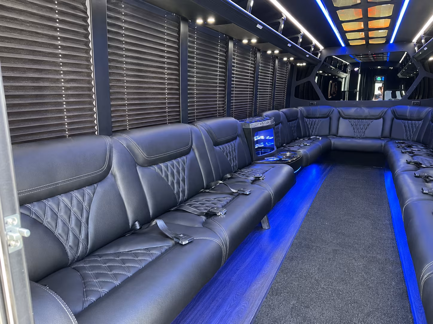 New York Birthday, Sweet 16, & Quinceañera Transportation party bus exterior