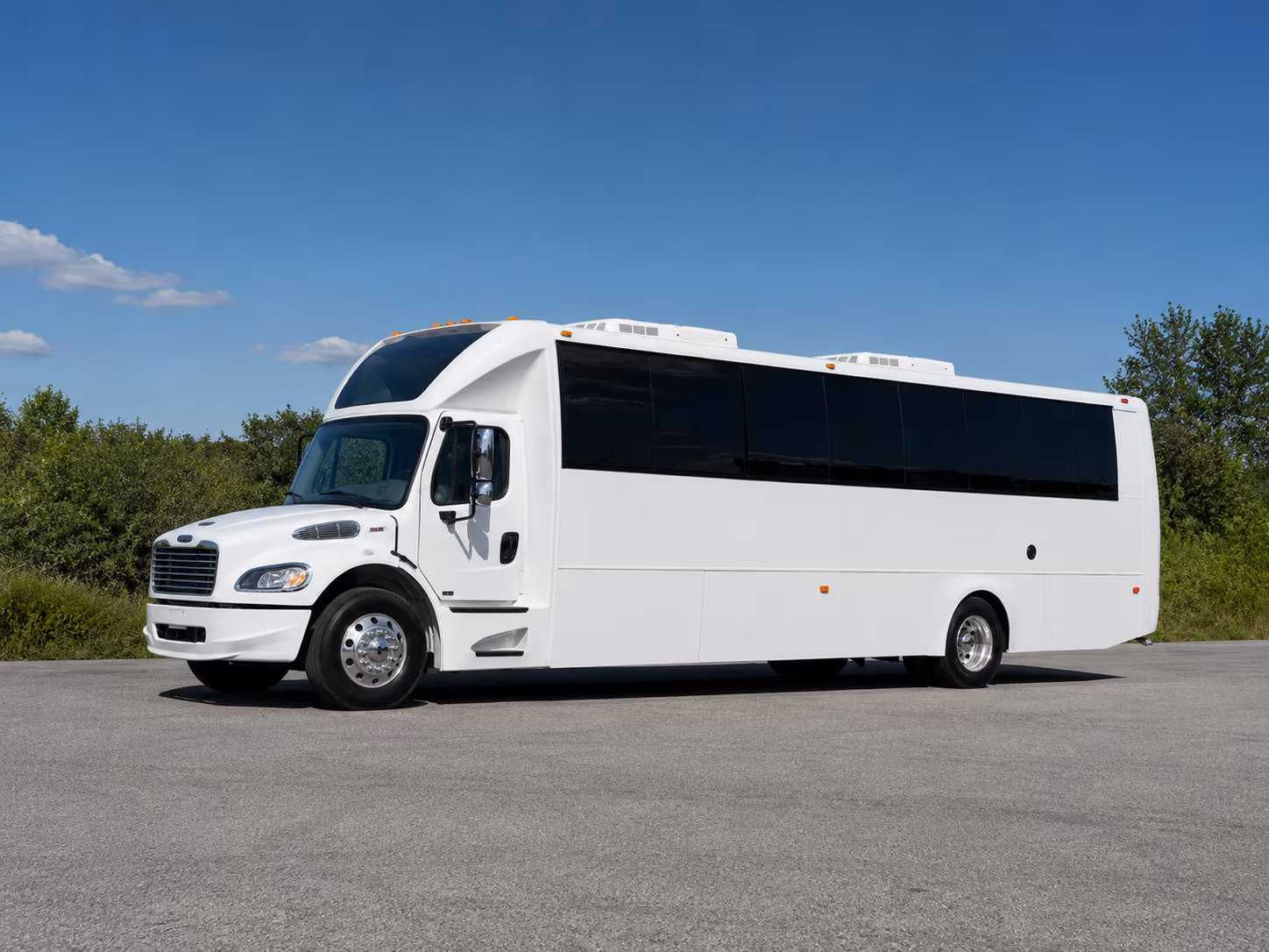 New York Birthday, Sweet 16, & Quinceañera Transportation party bus exterior