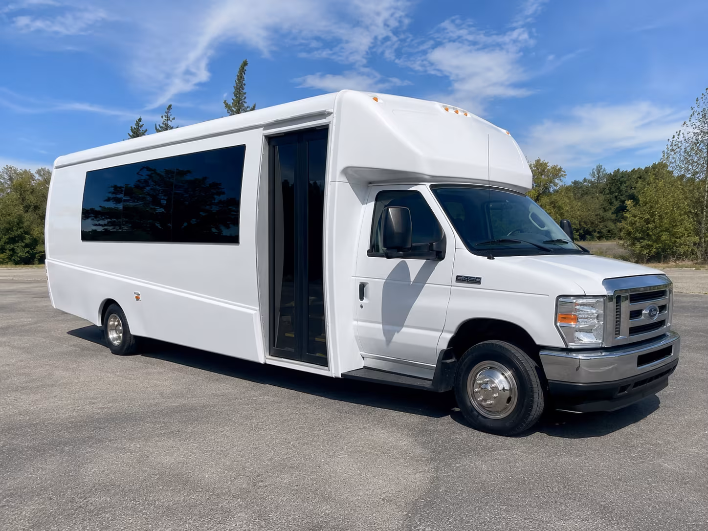 New York Private Event Transportation party bus exterior