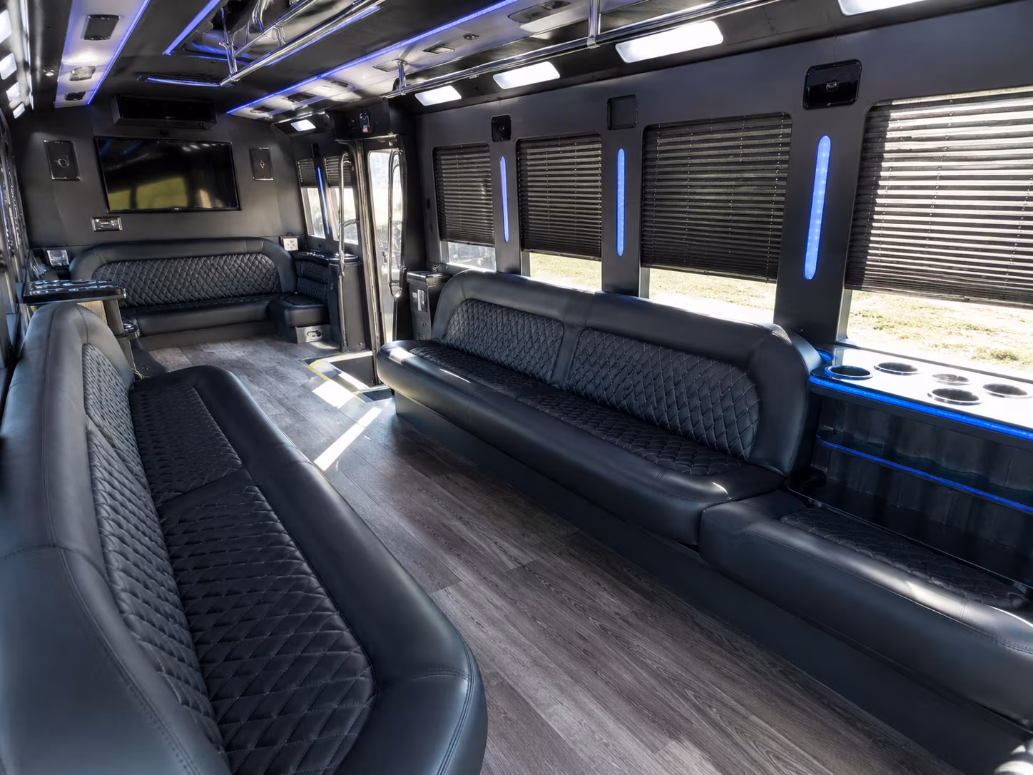 New York Private Event Transportation party bus exterior
