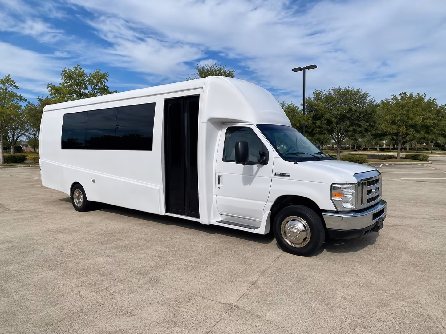 New York Sporting Event Transportation party bus exterior