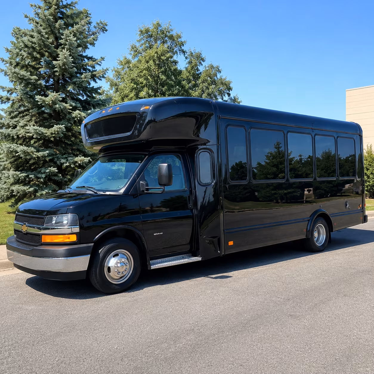 New York Sporting Event Transportation party bus exterior