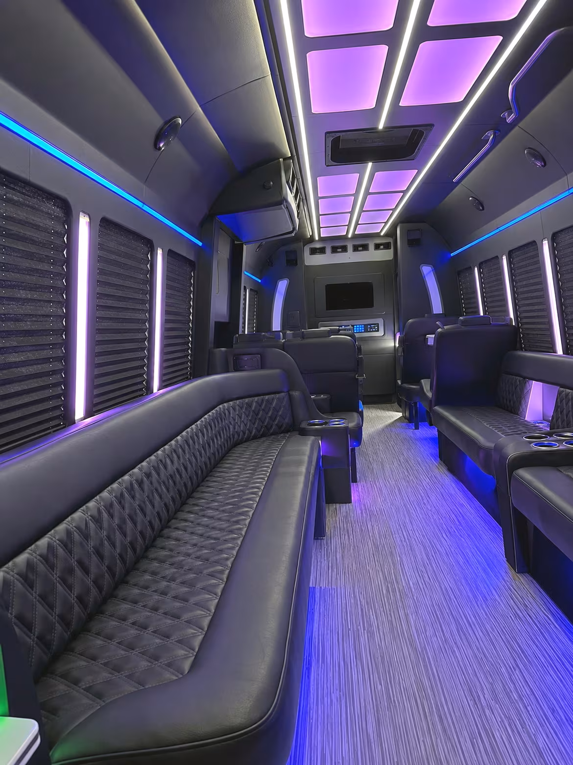 New York Winery Tour & Pub Crawl Transportation party bus interior
